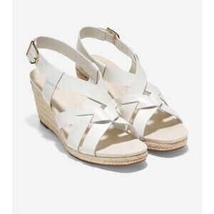 Cole Haan Women's 11B White
Crystal Wedge Espadrille Sandal